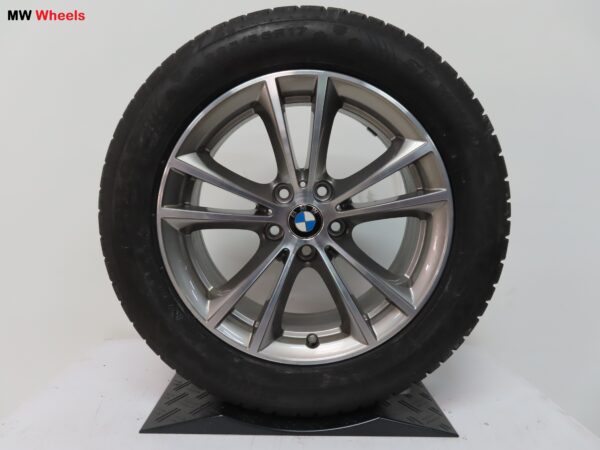 Originele BMW 17 inch velgen 5 serie G30 G31 met Dunlop winterbanden nieuw - Afbeelding 3