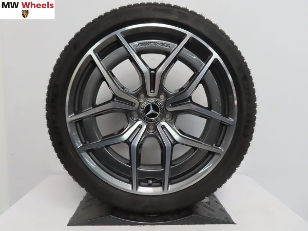 Originele Mercedes AMG 19 inch velgen E W213 S213 C238 met Michelin winterbanden demoset - Afbeelding 5