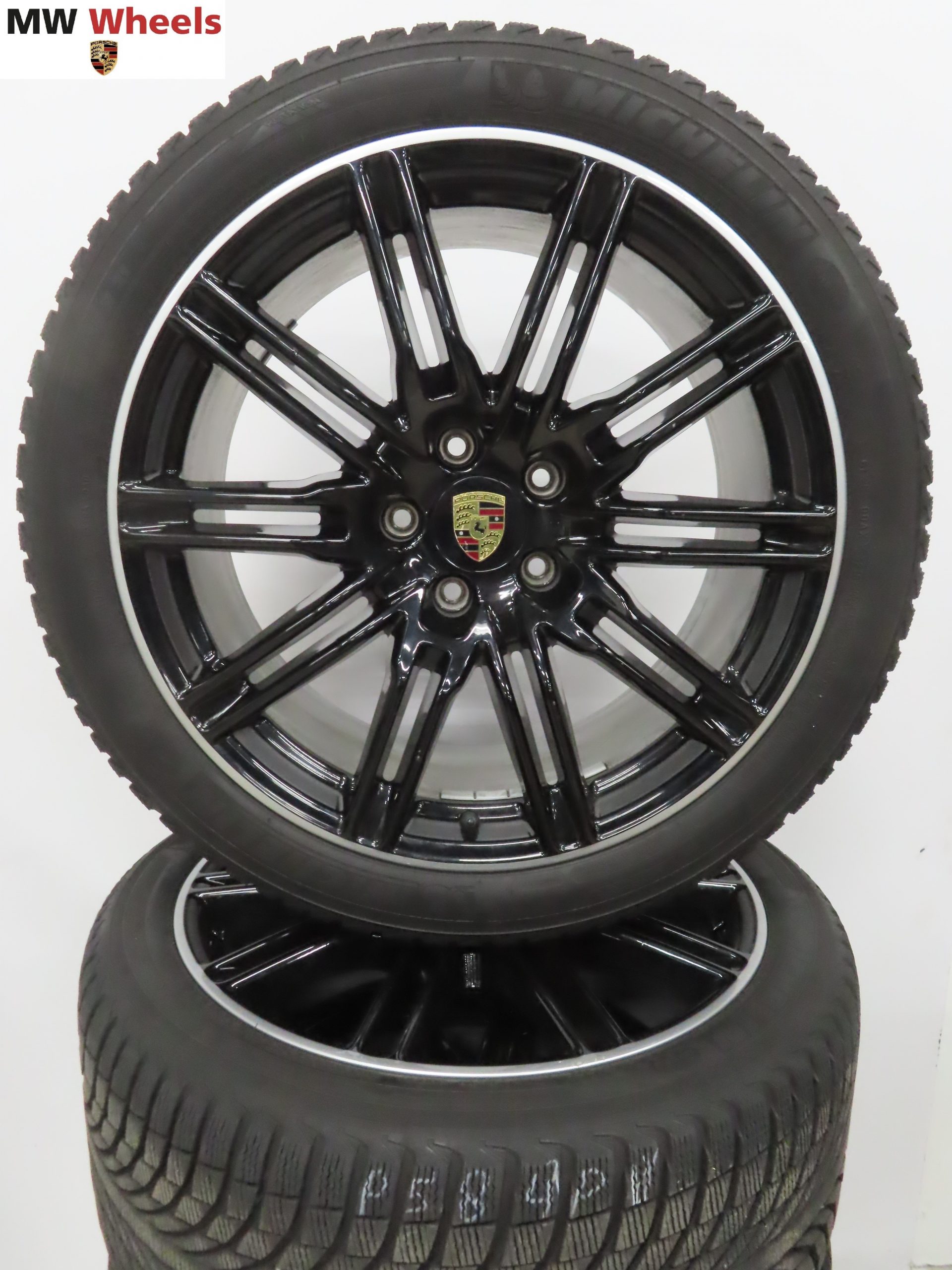 Originele Porsche Cayenne Gts Inch Velgen Met Michelin Winterbanden Origineel Gebruikte Velgen