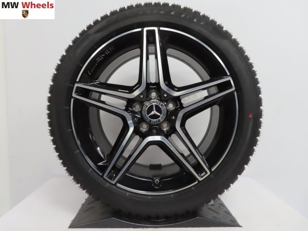 Originele Mercedes Benz 18 inch AMG velgen voor E class C238 A238 W213 S213 met nieuwe winterbanden - Afbeelding 2