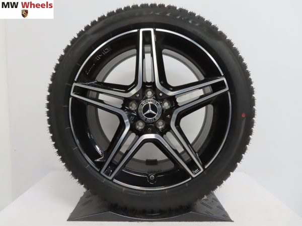 Originele Mercedes Benz 18 inch AMG velgen voor E class C238 A238 W213 S213 met nieuwe winterbanden - Afbeelding 3