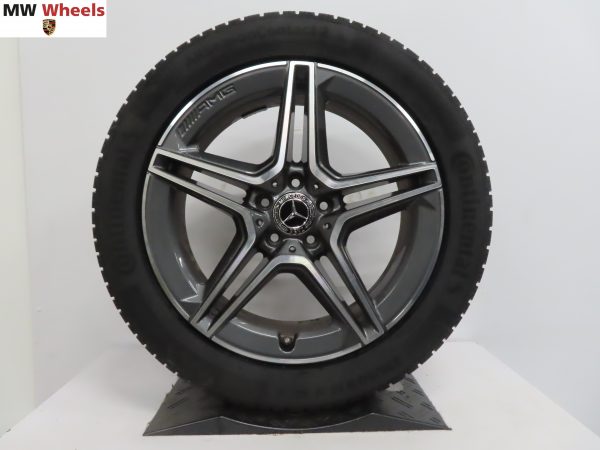 Originele Mercedes GLA W247 en GLB X247 AMG 19 inch velgen met nieuwe contitental allseason banden - Afbeelding 2