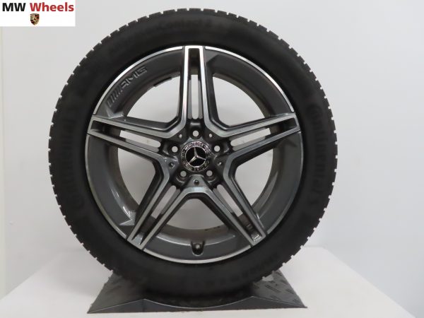 Originele Mercedes GLA W247 en GLB X247 AMG 19 inch velgen met nieuwe contitental allseason banden - Afbeelding 3