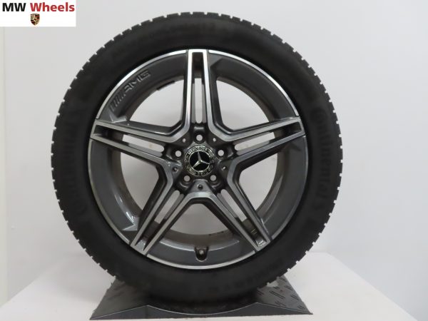 Originele Mercedes GLA W247 en GLB X247 AMG 19 inch velgen met nieuwe contitental allseason banden - Afbeelding 4