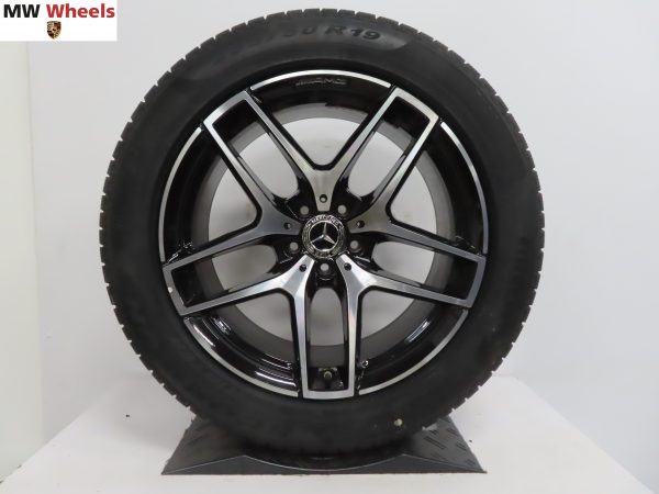 Originele Mercedes AMG 19 inch velgen GLC SUV en Coupe W253 met Pirelli winterbanden nieuw - Afbeelding 5