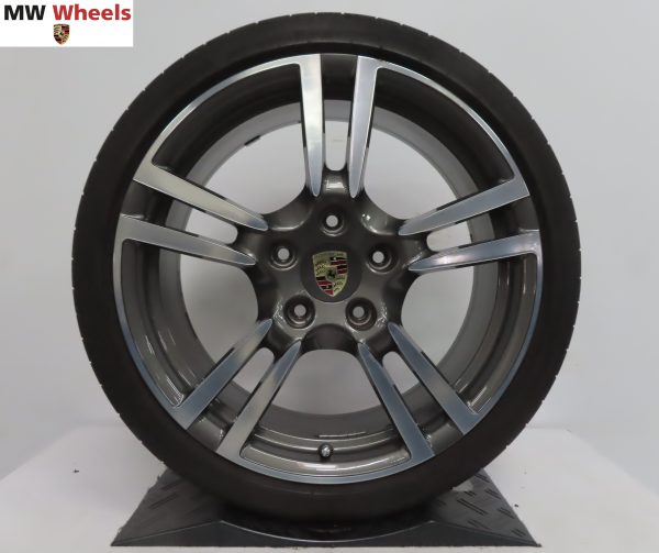 Originele Porsche 911 997 Turbo II 19 inch velgen 4 en 4S met Michelin zomerbanden - Afbeelding 2