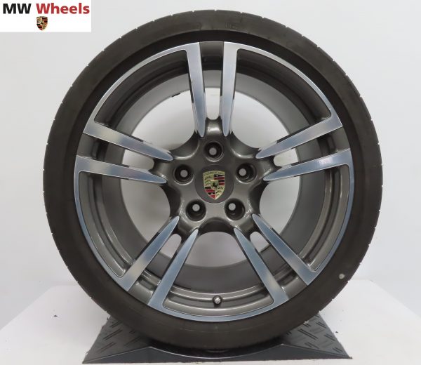 Originele Porsche 911 997 Turbo II 19 inch velgen 4 en 4S met Michelin zomerbanden - Afbeelding 3