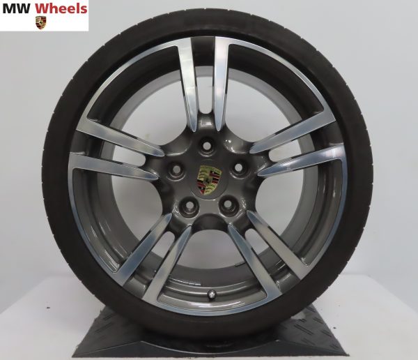 Originele Porsche 911 997 Turbo II 19 inch velgen 4 en 4S met Michelin zomerbanden - Afbeelding 4