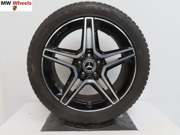 Originele Mercedes E klasse W213 AMG 18 inch velgen met winterbanden - Afbeelding 5