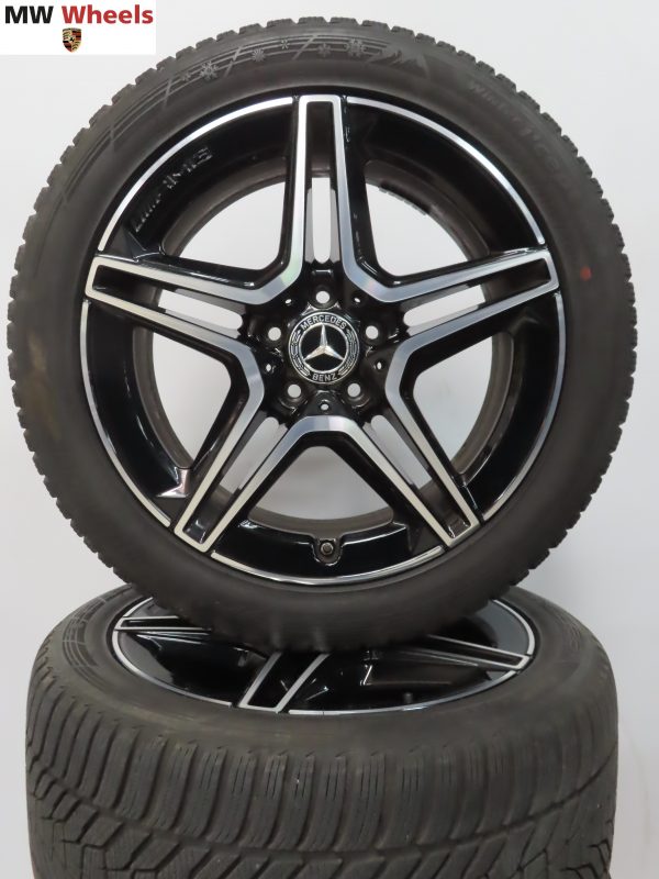 Originele Mercedes E klasse W213 AMG 18 inch velgen met winterbanden