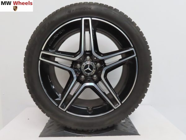 Originele Mercedes E klasse W213 AMG 18 inch velgen met winterbanden - Afbeelding 2