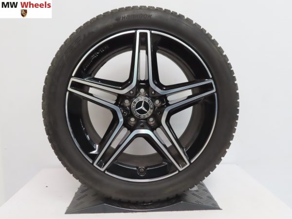 Originele Mercedes E klasse W213 AMG 18 inch velgen met winterbanden - Afbeelding 3