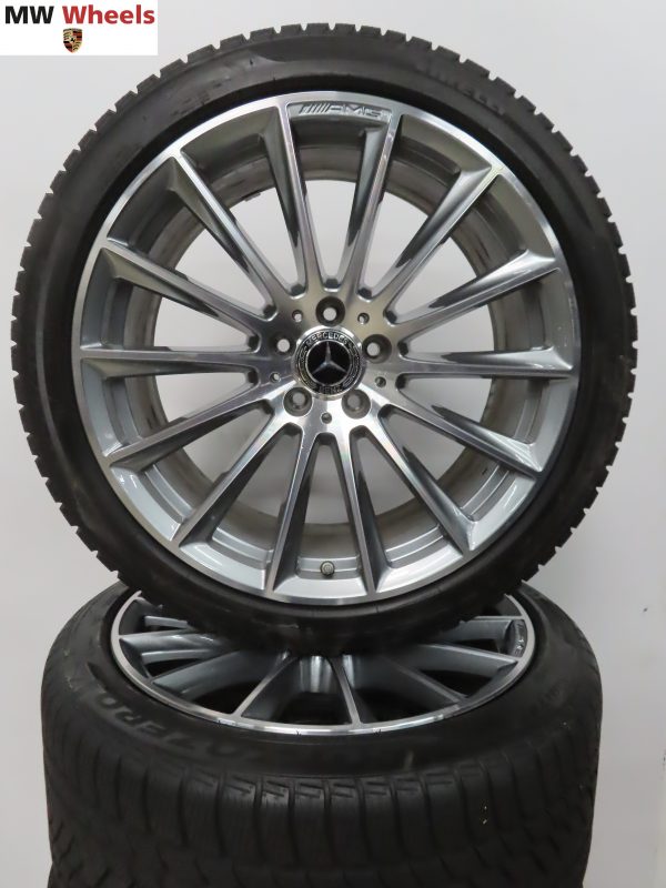 Originele Mercedes S klasse W223 AMG 20 inch velgen met Pirelli winterbanden demoset