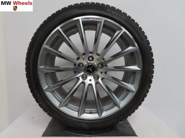 Originele Mercedes S klasse W223 AMG 20 inch velgen met Pirelli winterbanden demoset - Afbeelding 2