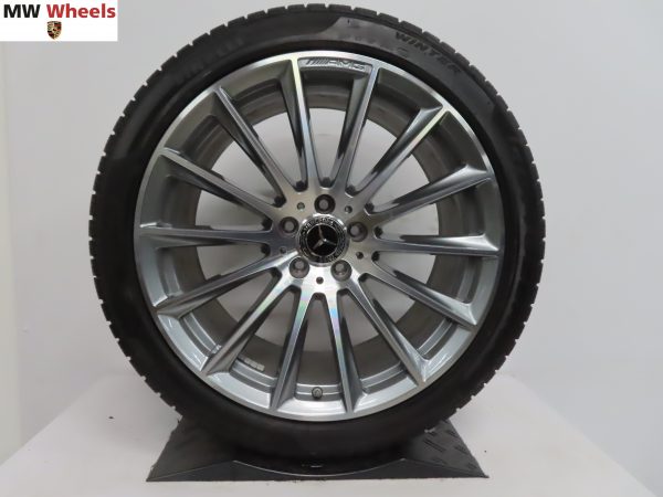 Originele Mercedes S klasse W223 AMG 20 inch velgen met Pirelli winterbanden demoset - Afbeelding 4