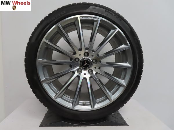 Originele Mercedes S klasse W223 AMG 20 inch velgen met Pirelli winterbanden demoset - Afbeelding 5