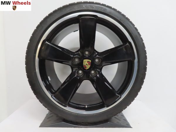 Originele Porsche 911 991 4 en 4S sport classic II 20 inch velgen met Michelin winterbanden - Afbeelding 5