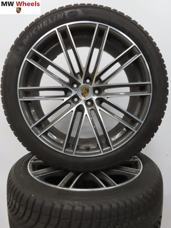 Originele Porsche Macan Turbo IV 21 inch velgen met Michelin winterbanden