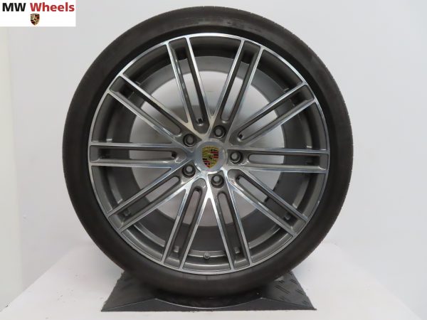 Originele Porsche Panamera 971 Turbo IV 21 inch velgen met Continental zomerbanden - Afbeelding 3