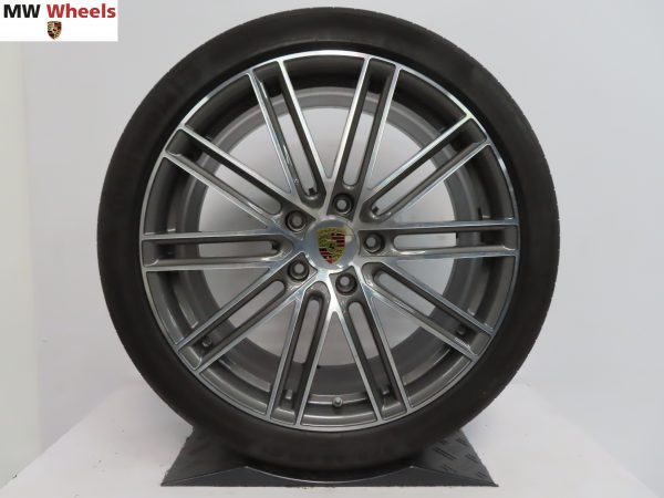 Originele Porsche Panamera 971 Turbo IV 21 inch velgen met Continental zomerbanden - Afbeelding 4