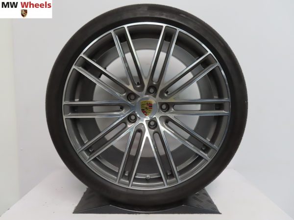 Originele Porsche Panamera 971 Turbo IV 21 inch velgen met Continental zomerbanden - Afbeelding 5